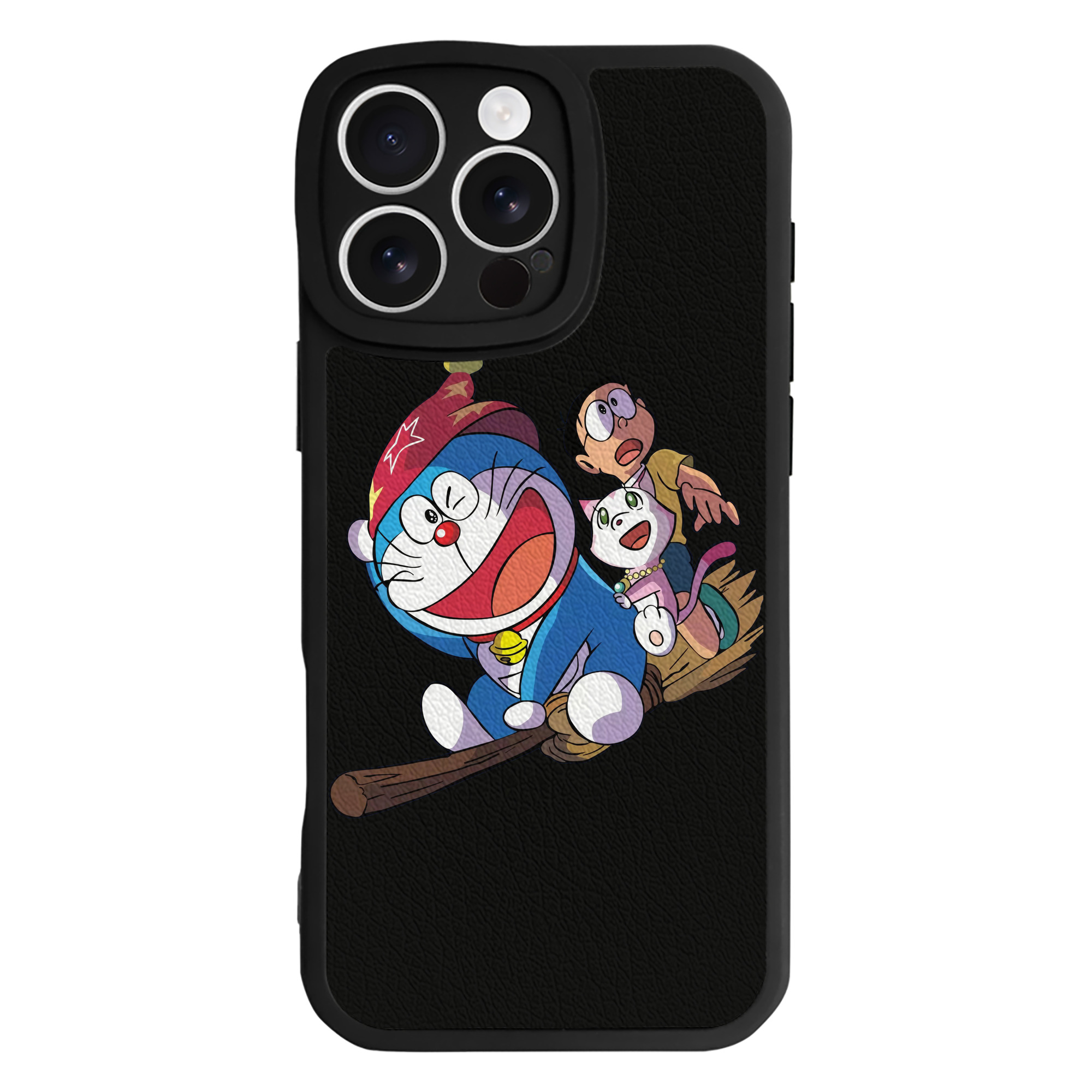 （画像用） ドラえもん Doraemon 【iPhone 16シリーズ対応】シリコンスマホケース（レザー調） 材質：シリコン
